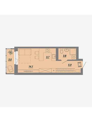Планировка квартиры №115