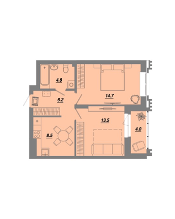 Планировка квартиры №377