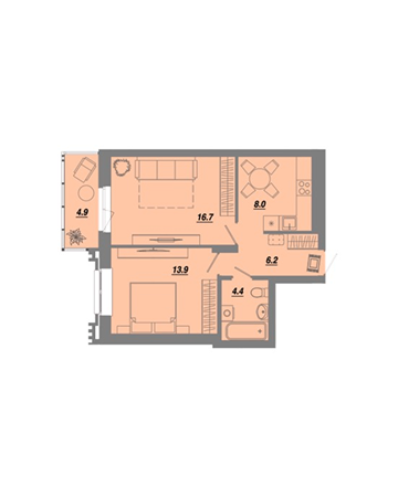 Планировка квартиры №385